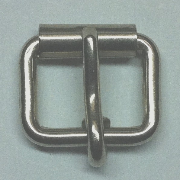 Drahtrollschnalle, 21 mm, Eisen vernickelt